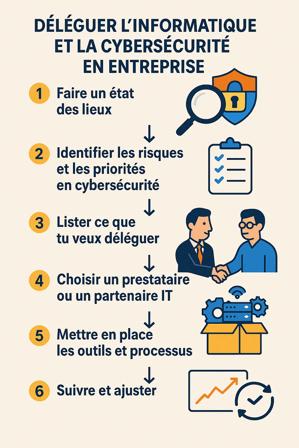 déléguer informatique cybersécurité entreprise